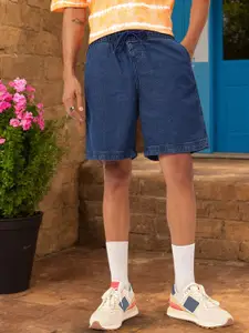 Kook N Keech Men Skater Fit Denim Shorts