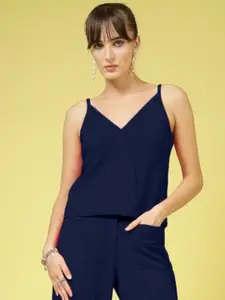 Oomph! Women Shoulder Straps Crop Top