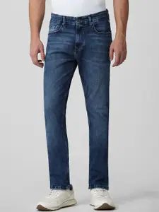 Mufti Men Cotton Relaxed Fit Low Distress Heavy Fade Stretchable Jeans