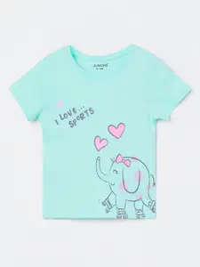 Juniors by Lifestyle Girls Printed Applique T-shirt