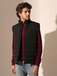 SELECTED Men Cotton Mock Collar Pullover