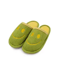 JENNA Women Self Design Fur Winter Room Slippers