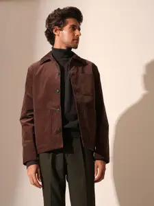 SELECTED Men Lapel Collar Pullover Cotton Sweater