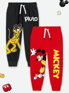 YK Disney Boys Pack Of 2 Printed Cotton Joggers Track pants