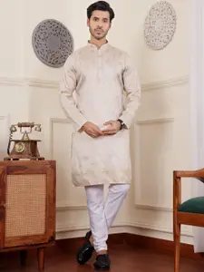 Rawayi Ethnic Motifs Woven Design Straight Kurta