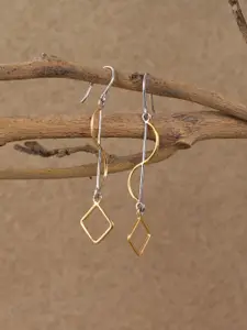 Clara 925 Sterling Silver Gold-Plated Quirky Drop Earrings