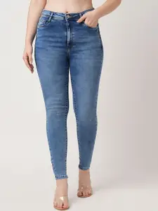 Kraus Jeans Women Skinny Fit High-Rise Light Fade Jeans