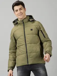 BLACK BUCK Puffer Jacket with Detachable Hood