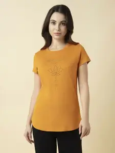 Van Heusen Women Front Print Round Neck Short Sleeve Lounge T-Shirt