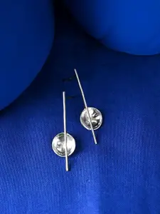 Clara 925 Sterling Silver Rhodium-Plated Isa Geometric Drop Earrings