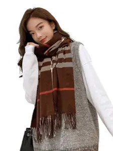 Alexvyan Women Checked Scarf