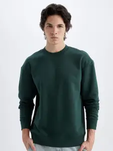 DeFacto Men Round Neck Cotton Pullover