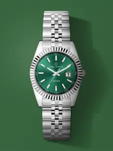 CARLINGTON Women Stainless Steel Straps Analogue Watch Exclusive 8811 Steel Green Ladies
