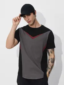 The Souled Store Men Colourblocked T-shirt