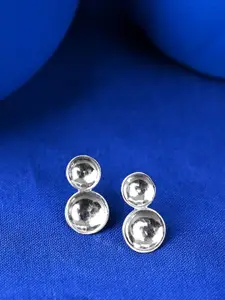 Clara 925 Sterling Silver Rhodium-Plated Geometric Drop Earrings