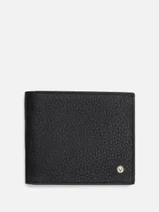 Allen Solly Men Textured Leather Two Fold Wallet