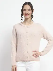 Madame Women Round Neck Cardigan Sweater