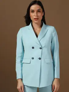 TAHVO Peaked Lapel Collar Double-Breasted Formal Blazer