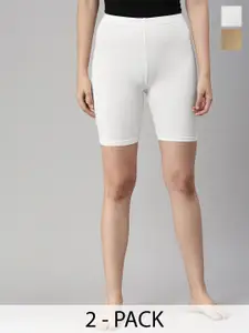 De Moza Women Mid-Rise Slim Fit Sports Shorts