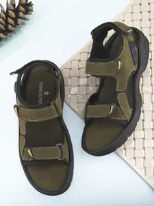 The Roadster Lifestyle Co Men Comfortable Velcro Sports Sandals