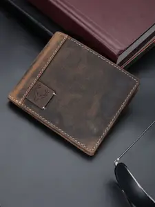 Allen Solly Men Textured Leather Two Fold Wallet