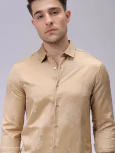 The Indian Garage Co Men Slim Fit Opaque Party Shirt