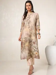 Soch Floral Printed Straight Kurta