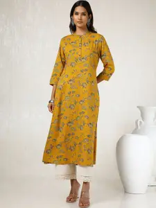 Soch Floral Printed Mandarin Collar A-Line Kurta