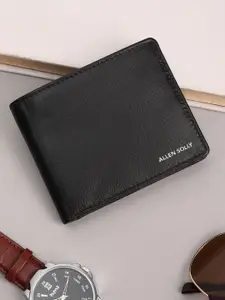 Allen Solly Men Textured Leather Two Fold Wallet