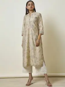 Soch Floral Printed Straight Kurta