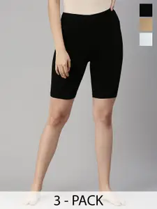 De Moza Women Mid-Rise Slim Fit Sports Shorts