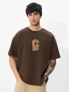 The Souled Store Men Brand Logo Printed T-shirt