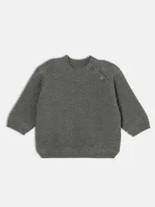 MINI KLUB Boys Self Design Round Neck Long Sleeves Chevron Pullover