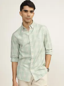 Andamen Men Premium Slim Fit Tartan Checked Printed Casual Shirt