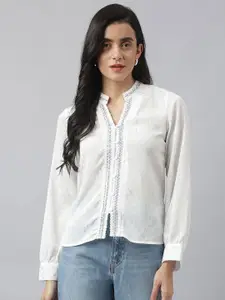 Latin Quarters Women Self-Design Casual Shirt