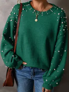 StyleCast Women Round Neck Woollen Pullover