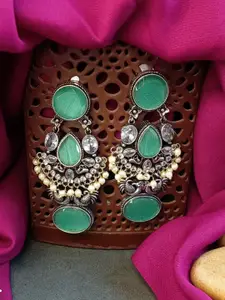 Efulgenz Rhodium-Plated Contemporary Crystal Chandelier Chandbalis