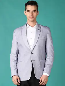 V-Mart Printed Notched Lapel Single Breasted Blazer