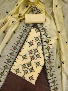 Maroosh Geometric Embroidered Unstitched Dress Material