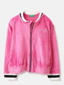 United Colors of Benetton Girls Round Neck Long Sleeves Sweatshirt