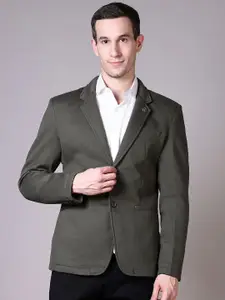 V-Mart Notched Lapel Collar Single- Breasted Blazer