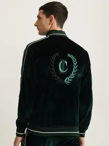 Iconic Men Embroidered Typography Cotton Sweatshirt