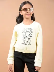 Crimsoune Club Girls Self Design Sweatshirt