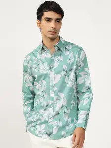 Andamen Men Floral Printed Regular Fit Cotton Casual Shirt