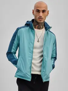 Snitch Colourblocked Hooded Windcheater Sporty Jacket