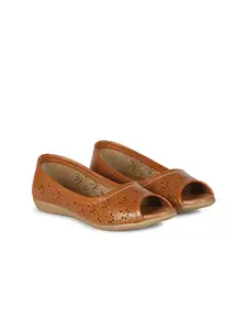 FOOTSHEZ Women Ballerinas with Laser Cuts Flats