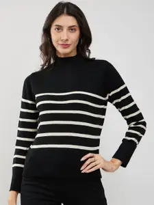FableStreet Women Striped Pullover
