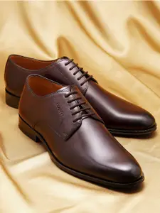 Ruosh Men Leather Lace-Ups Formal Derbys