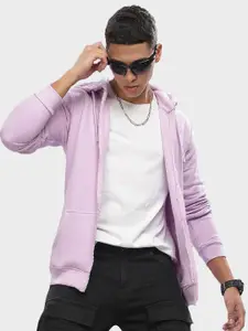 ADRO Men Hooded Full Sleeves Front Open Sweatshirt