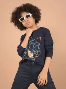 Crimsoune Club Boys Printed Pockets Slim Fit T-shirt
